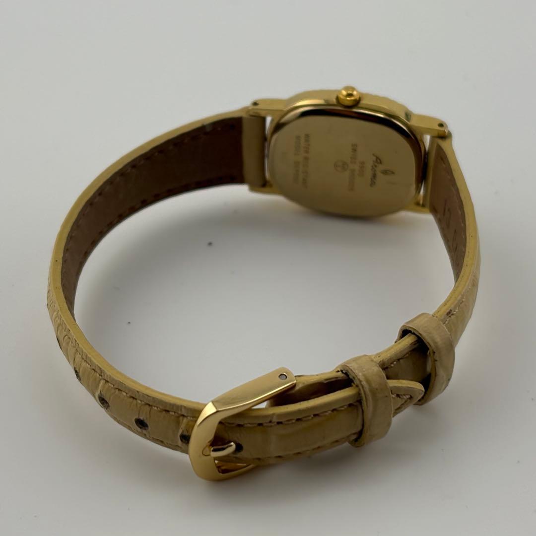 【電池交換済】AROMA モザイクオパール クォーツ 9900 ストーン