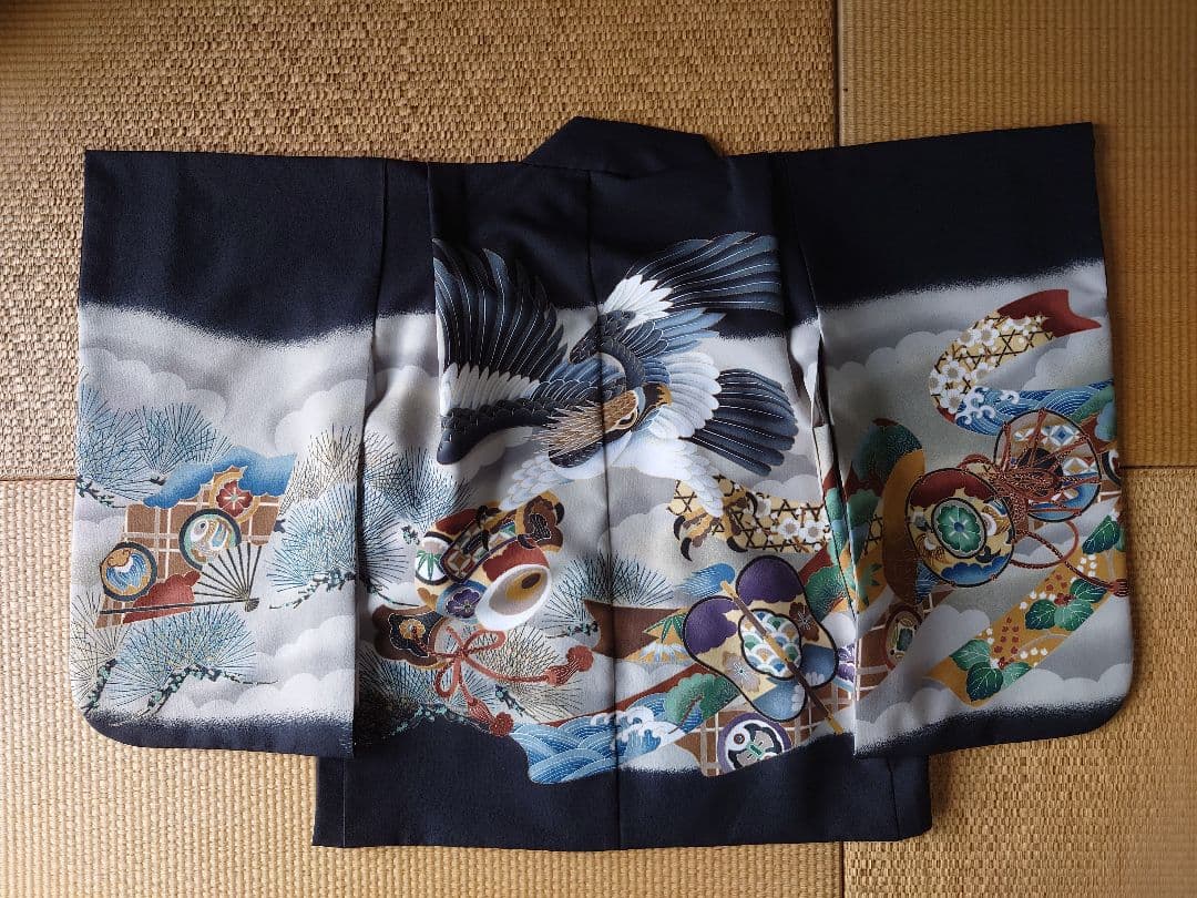 七五三 ５歳 男の子 羽織袴セット 黒