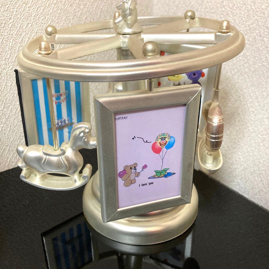 アニュエル　メロディフォトフレーム　観覧車オルゴール　ガラススタンド　まとめ売り