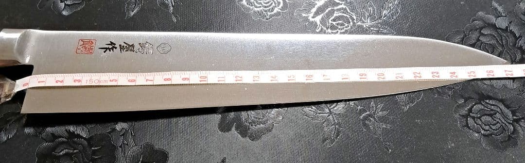 合羽橋　鍔屋　牛刀　モリブデン鋼　刃渡り27cm　洋式　両刃 牛刀