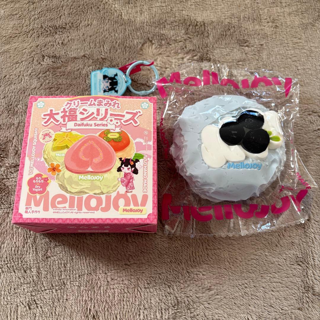 Mellojoy スクイーズ クリームまみれ 大福シリーズ ブルーベリー