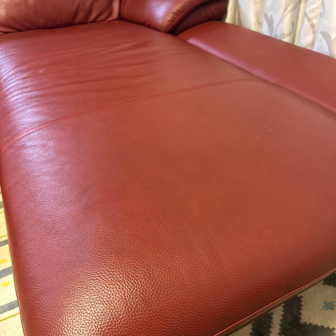 直接引取り限定★ヤマダオリジナル　本革左カウチソファ美品