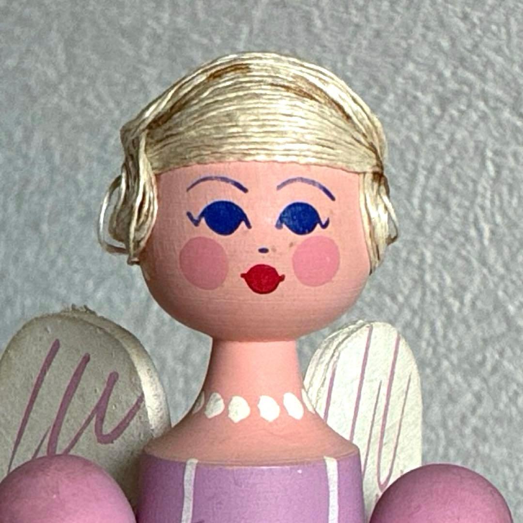 RN167 北欧ヴィンテージ Hemslöjd エンジェルのキャンドスタンド