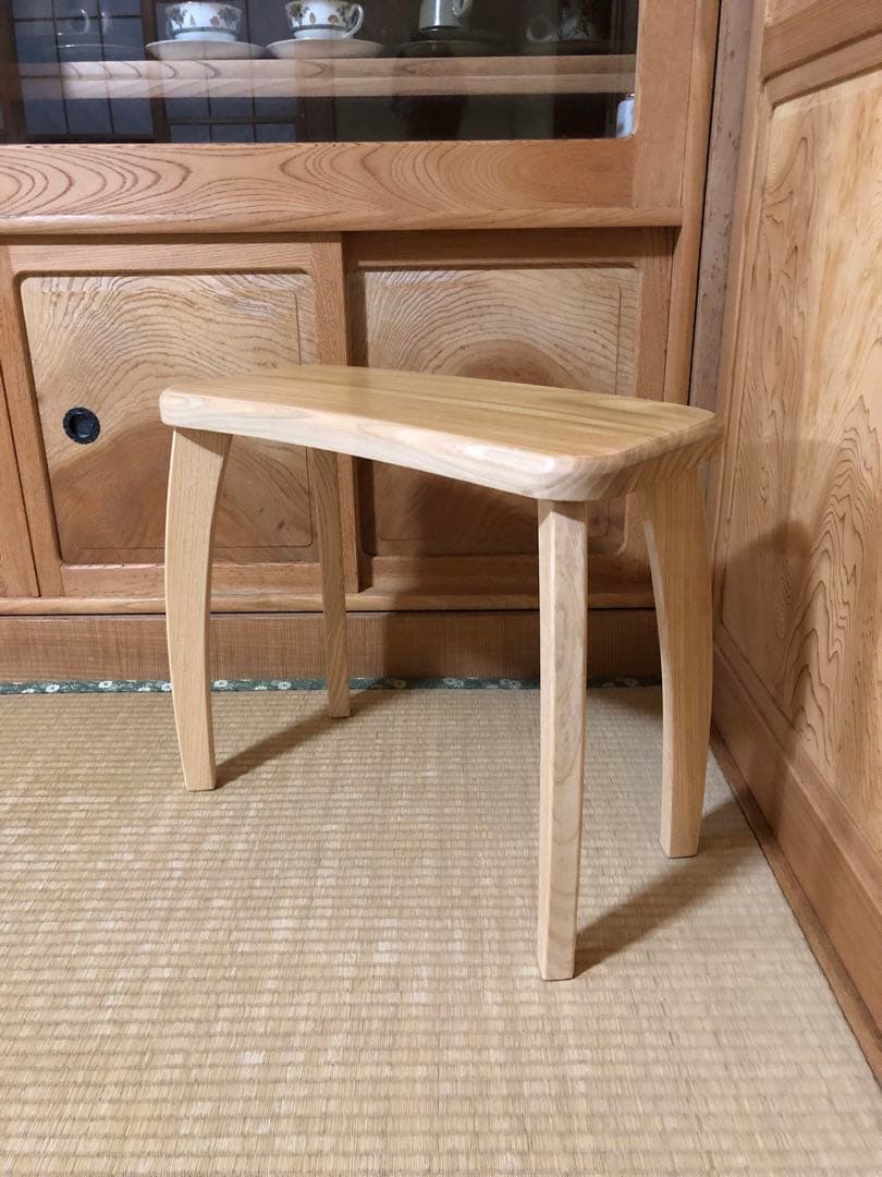 1243 建具屋一筋58年のおじいちゃんの手作りスツール、テーブル