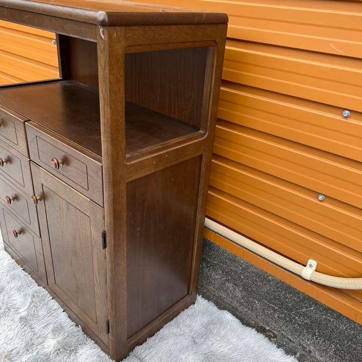 木目が美しい カリモク karimoku 電話台 キャビネット 111415