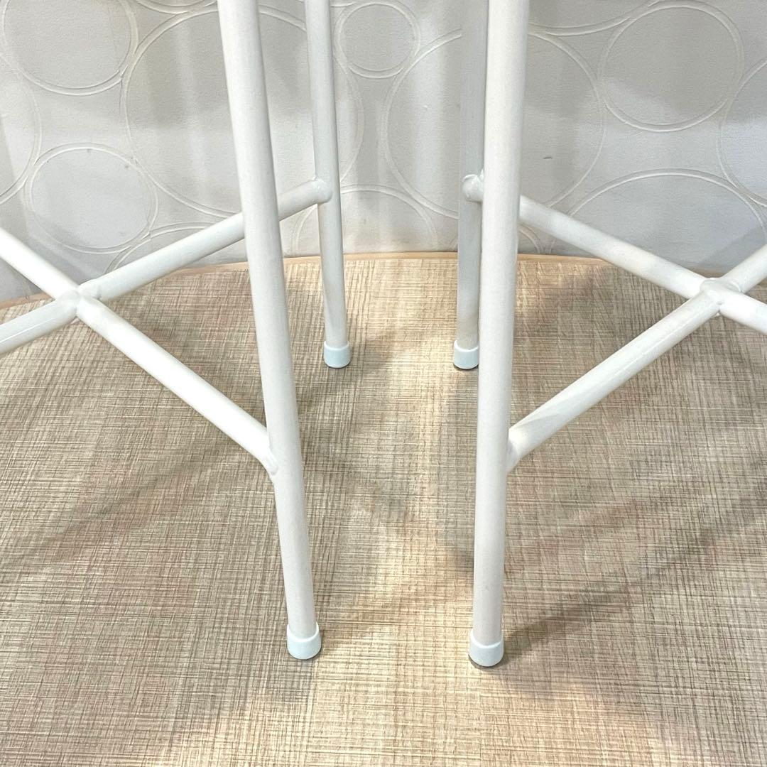 未使用 Hubschヒュプシュ 鉢カバー プランタースタンド 白 φ25 ②