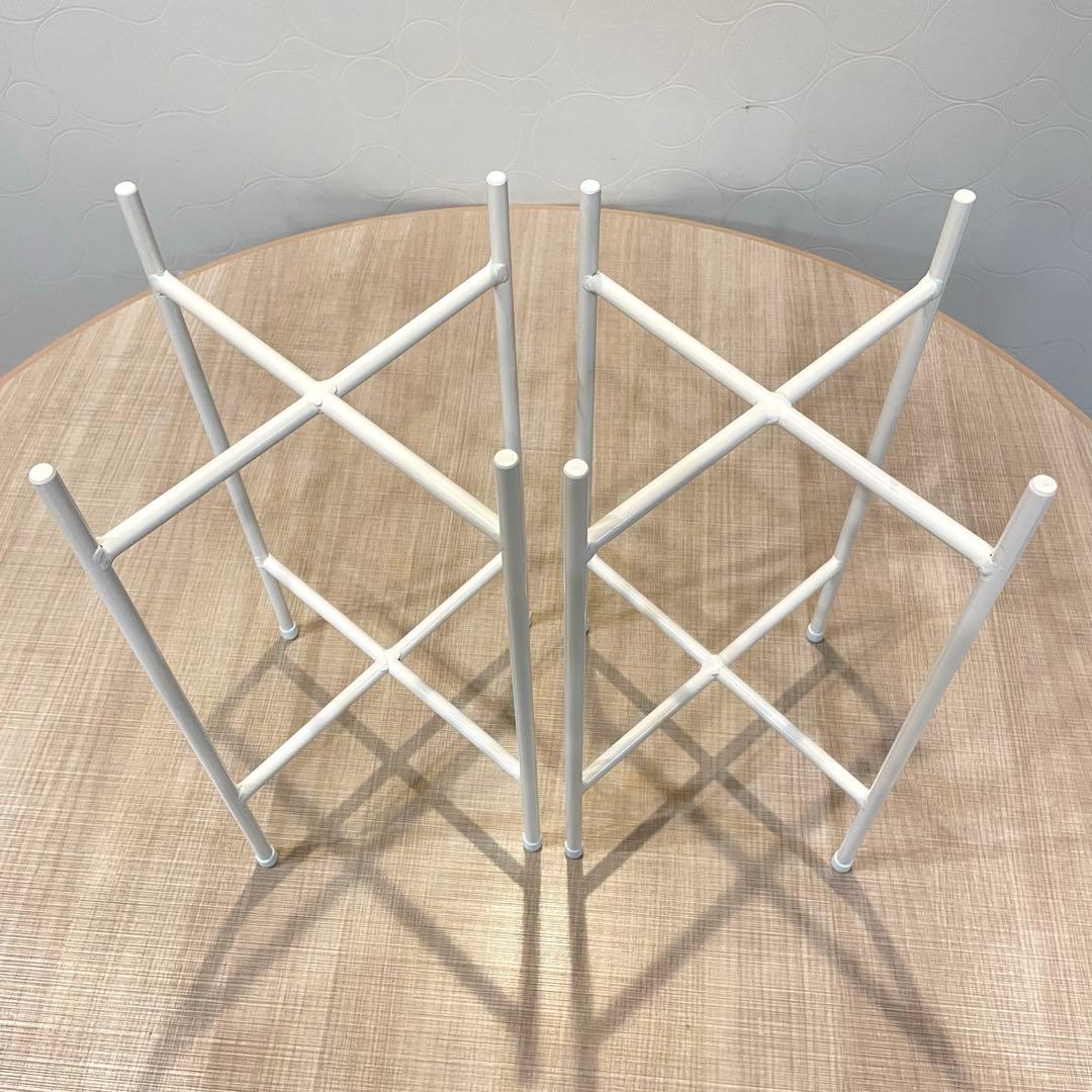 未使用 Hubschヒュプシュ 鉢カバー プランタースタンド 白 φ25 ②