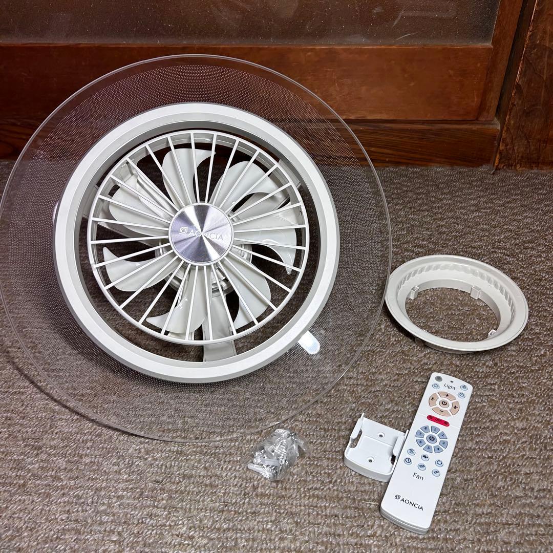 美品 シーリングファンライト AONCIA AC-CFL1008-A 付属品完備