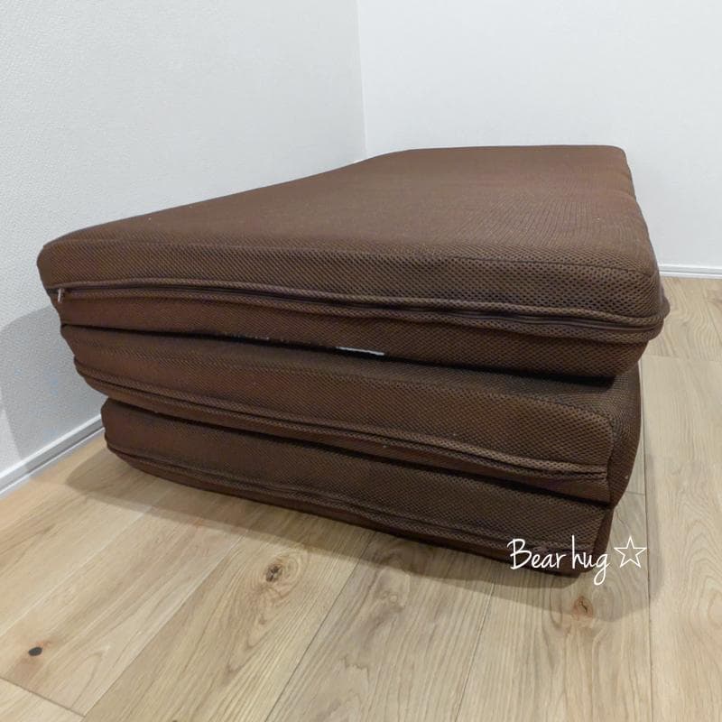 セミダブル マットレス 10cm ウレタン ブラウン 高反発