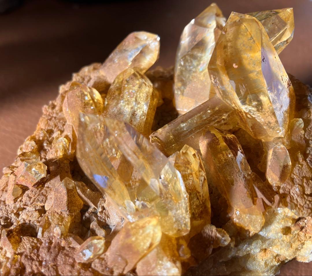 ガネーシュヒマール　ヒンドゥン産　高透明度　ゴールデンヒーラー　虹 627g