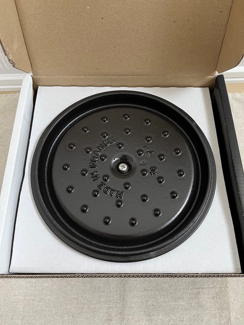 【新品未使用／Staub】ピコ・ココット 18 cm グレー レードル3点セット