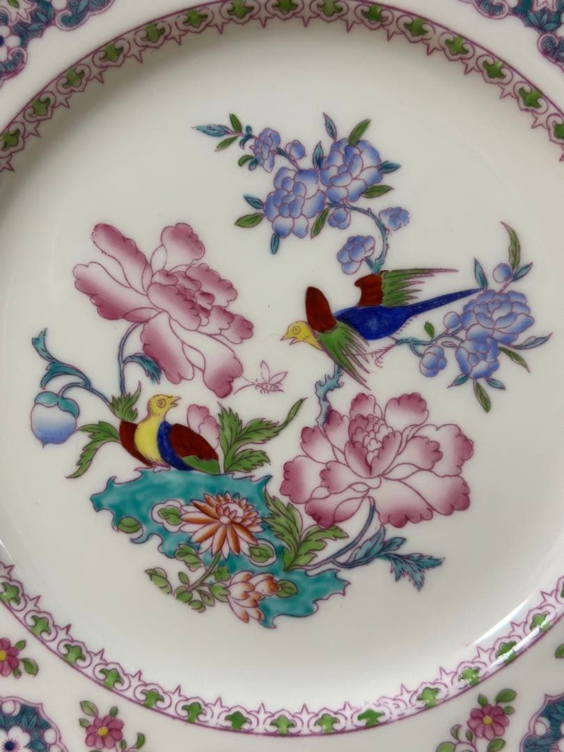 希少　W.Hプラマー　ミントン　チャイニーズツリー　鳥と花　アンティーク