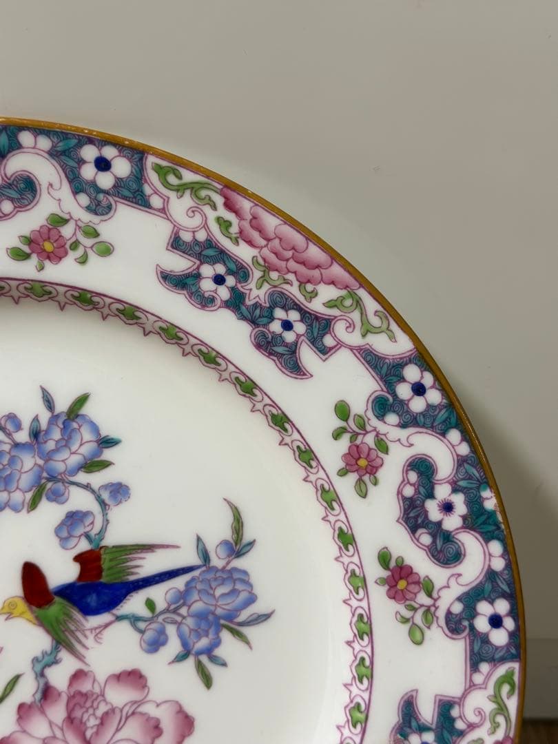 希少　W.Hプラマー　ミントン　チャイニーズツリー　鳥と花　アンティーク