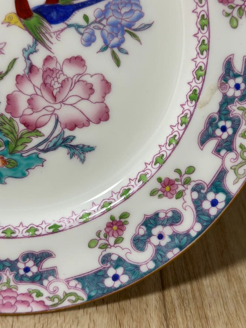 希少　W.Hプラマー　ミントン　チャイニーズツリー　鳥と花　アンティーク