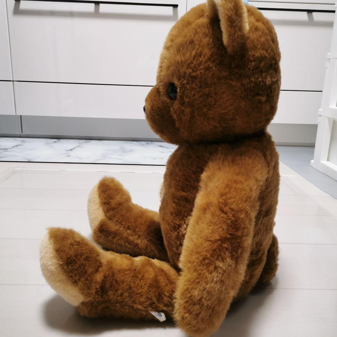 レア希少ファースト社クマぬいぐるみテディベア日本製レトロ昭和着せ
