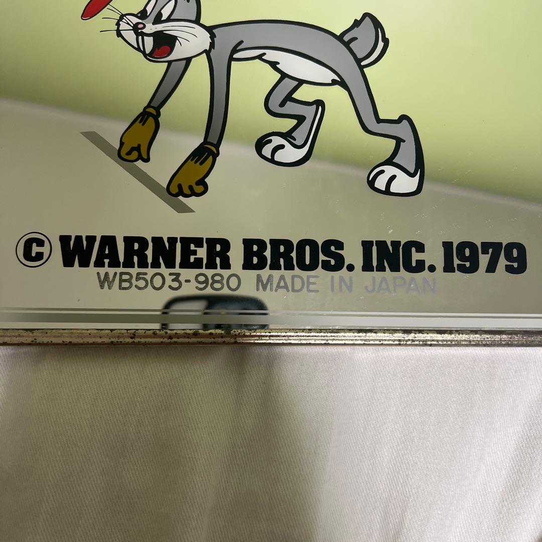 【レア・希少】ルーニーチューンズ バックスバニー パブミラー　壁掛け鏡