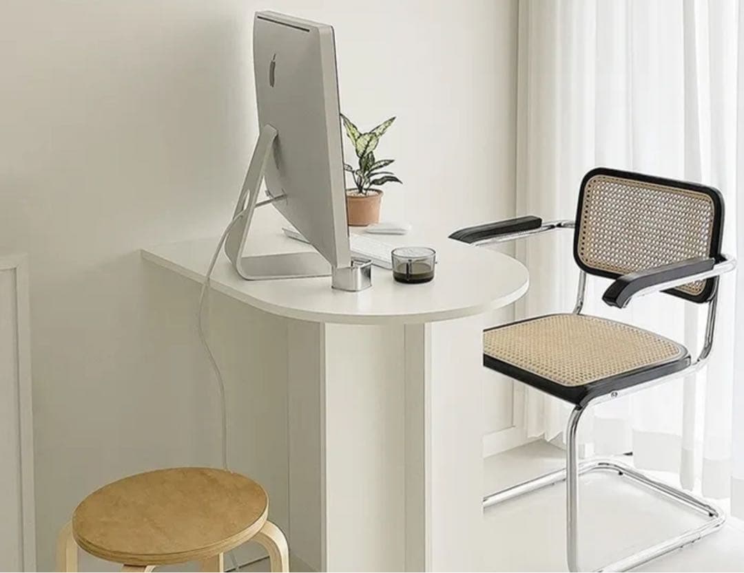 【韓国家具】ホームカフェ楕円テーブル