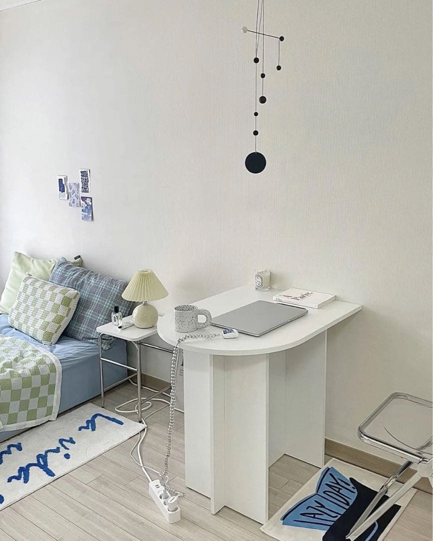 【韓国家具】ホームカフェ楕円テーブル