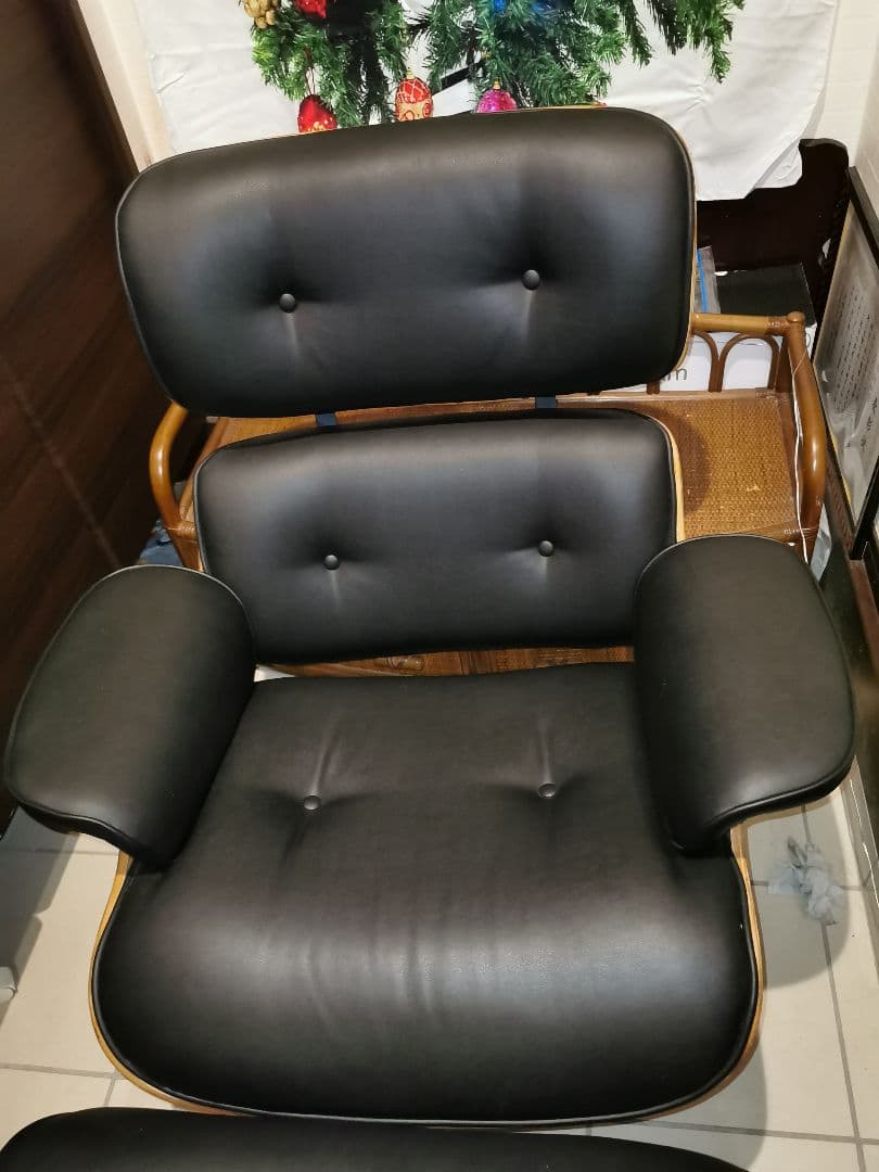 引取のみ　EAMES イームズ レプリカ　ラウンジチェア・オットマンセット