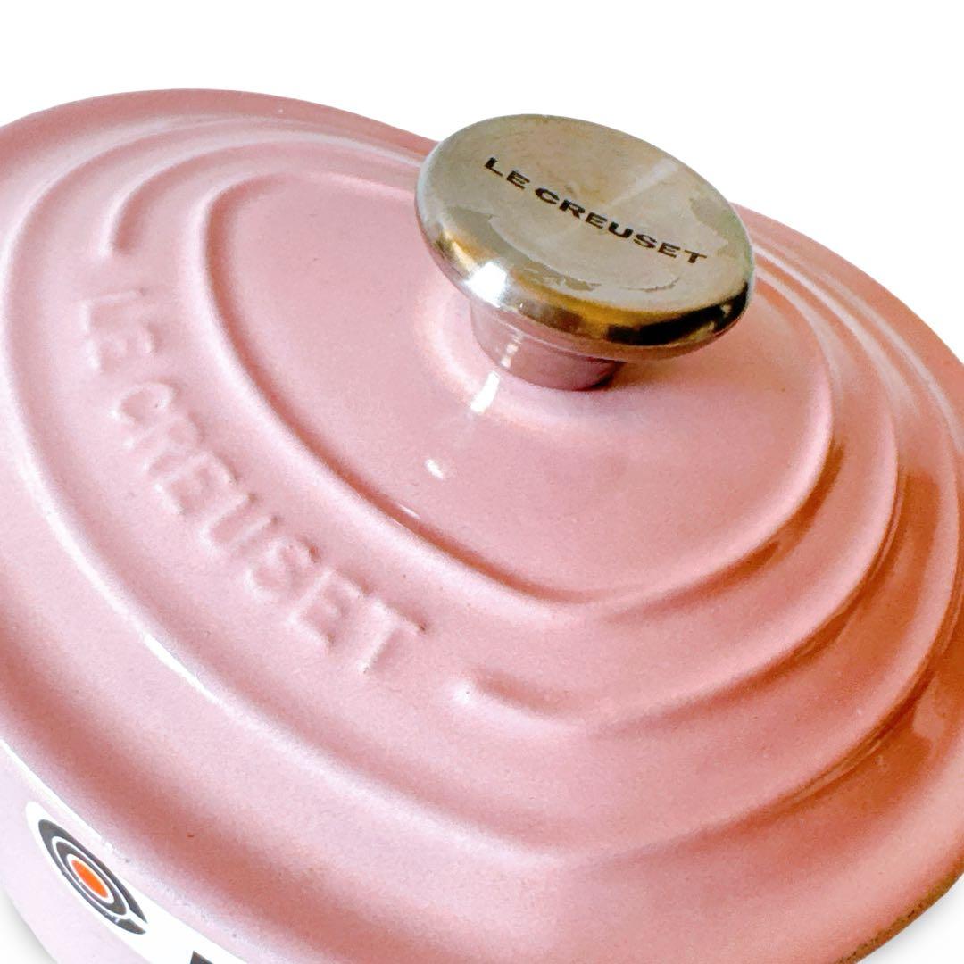 【極美品】ル・クルーゼ ココットダムール 16cm シェルピンク ハート鍋