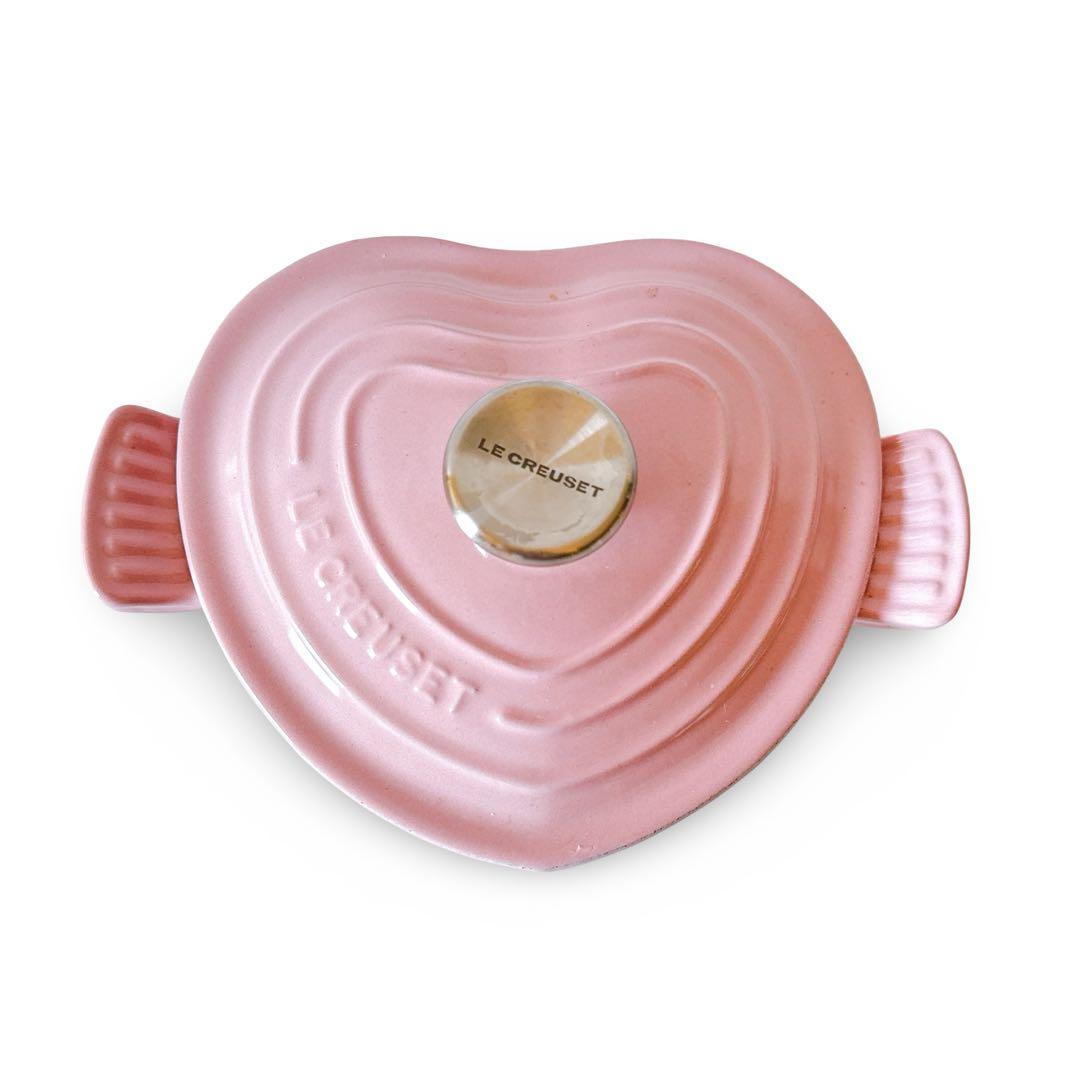 【極美品】ル・クルーゼ ココットダムール 16cm シェルピンク ハート鍋