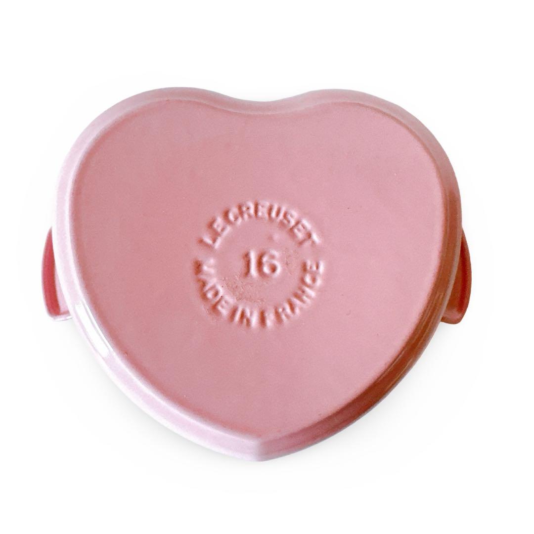 【極美品】ル・クルーゼ ココットダムール 16cm シェルピンク ハート鍋