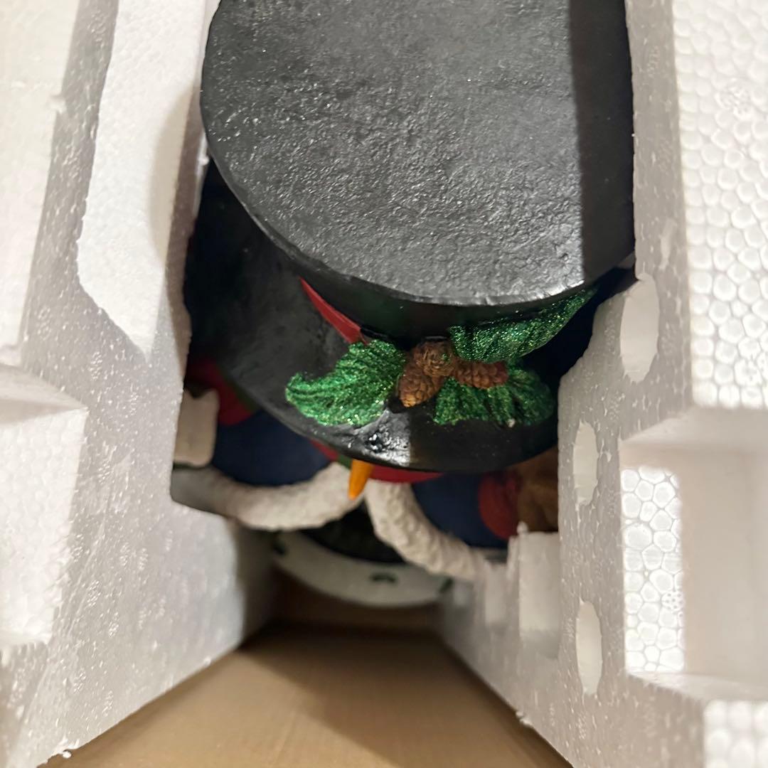 コストコ スノーマン オルゴール 置き物 外箱付き 大型 クリスマス