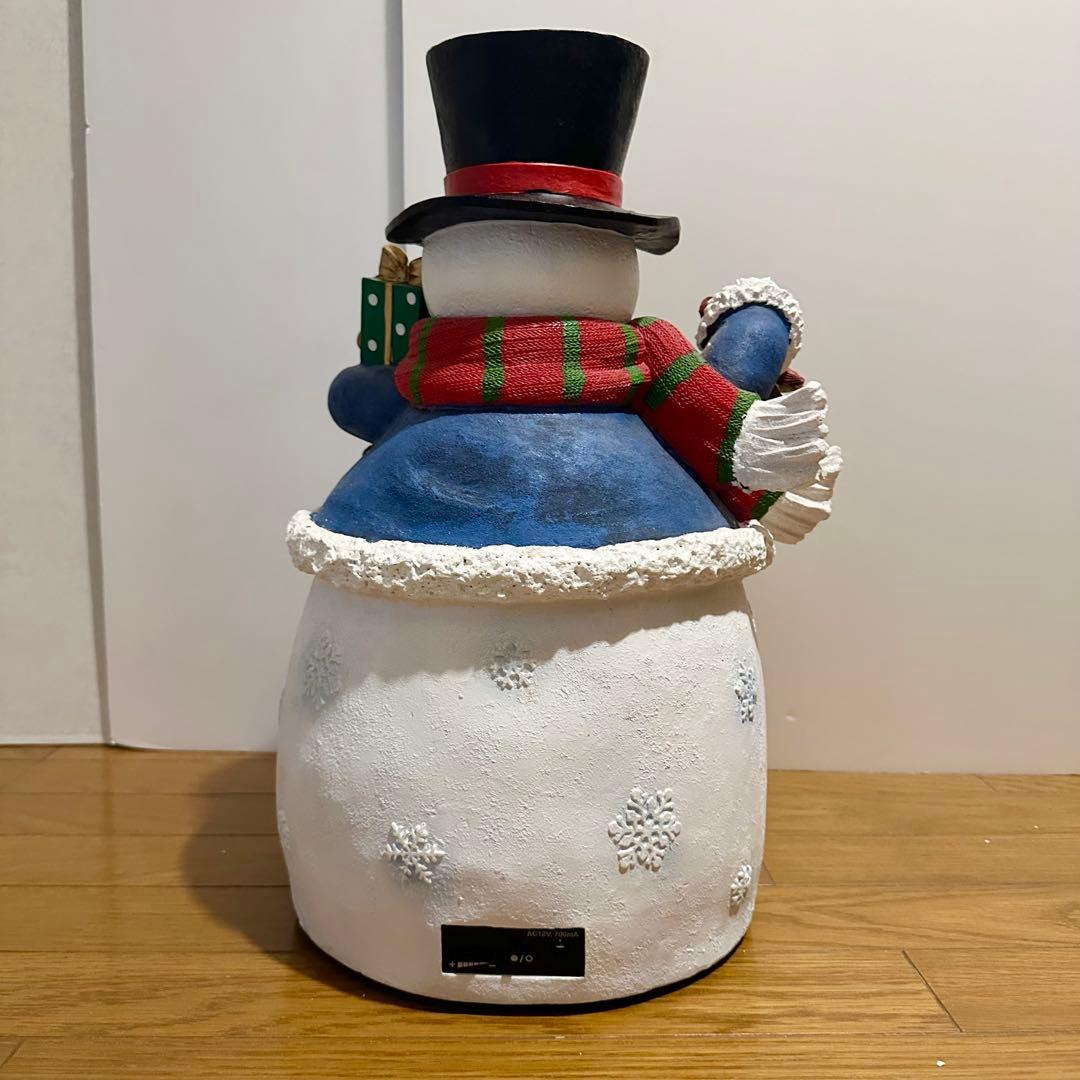 コストコ スノーマン オルゴール 置き物 外箱付き 大型 クリスマス