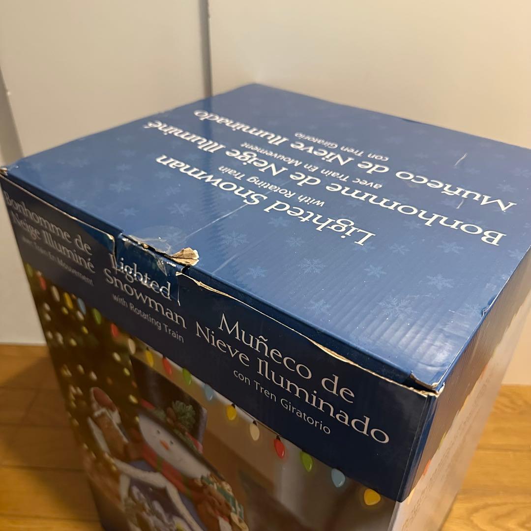 コストコ スノーマン オルゴール 置き物 外箱付き 大型 クリスマス