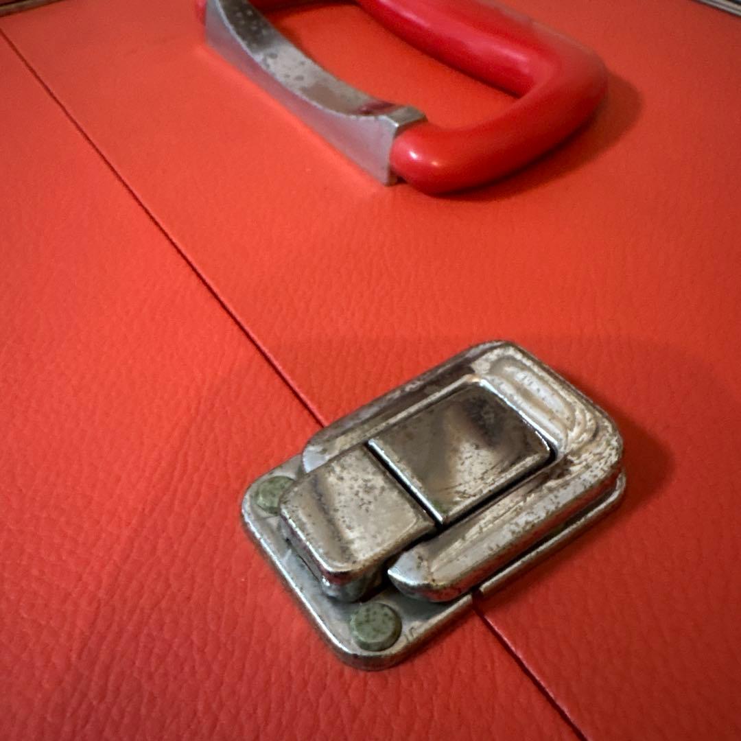 195 run 金×黒×赤　蝶々　ペアセット　結び帯・箱せこセット　7歳　七五三