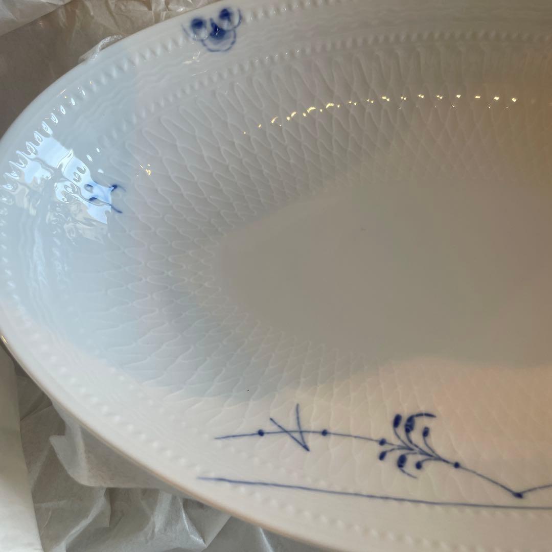   ブルーパルメッテ オーバルディッシュ 2枚