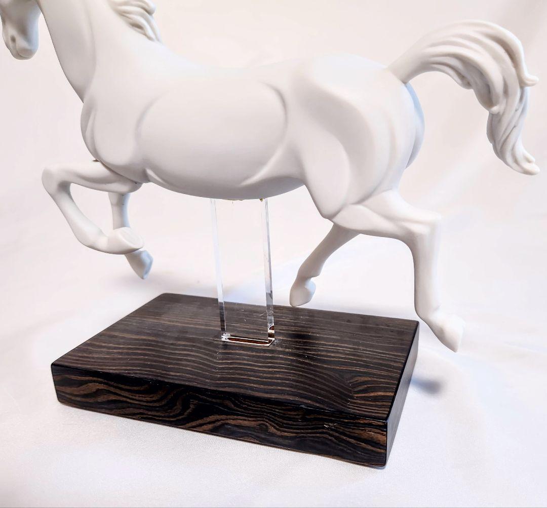 リヤドロ　フィギュリン《ギャロップ　Ⅲ》【白馬　台座付き】No.6956置物