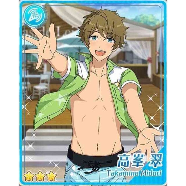 新品☆あんスタ☆流星隊【高峯翠】海の家の味方☆缶バッジ☆2点セット