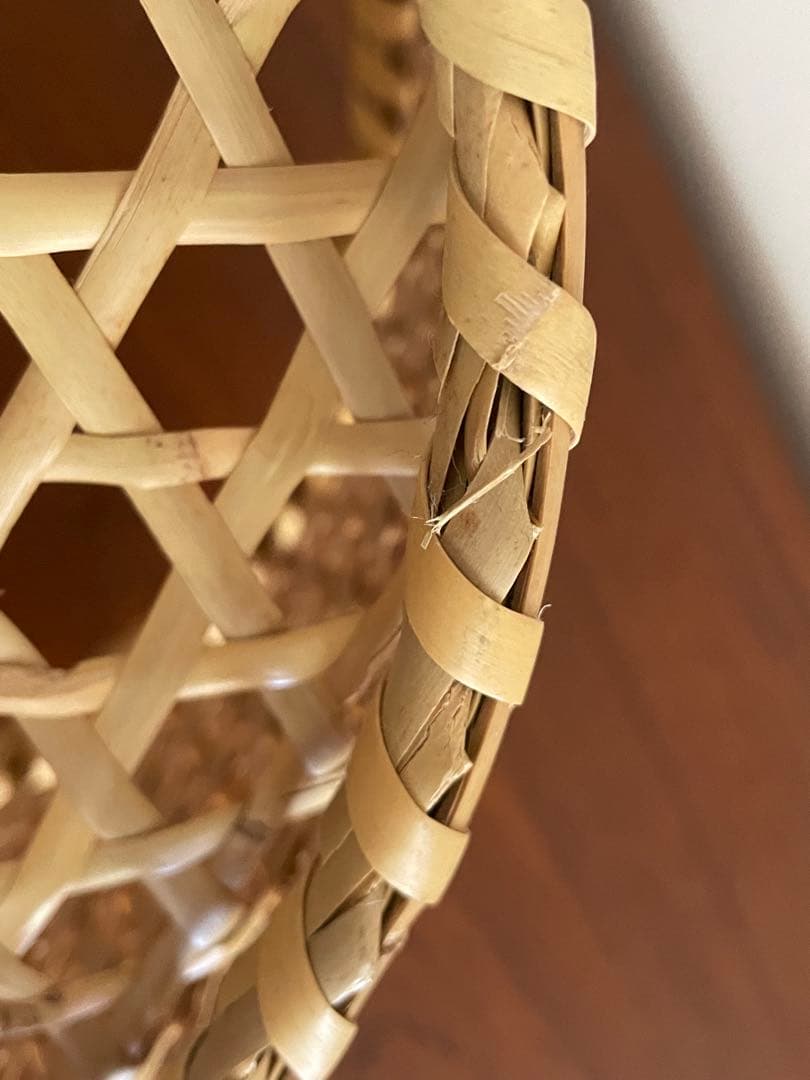 長野戸隠　根曲竹　茶碗かご（特大）