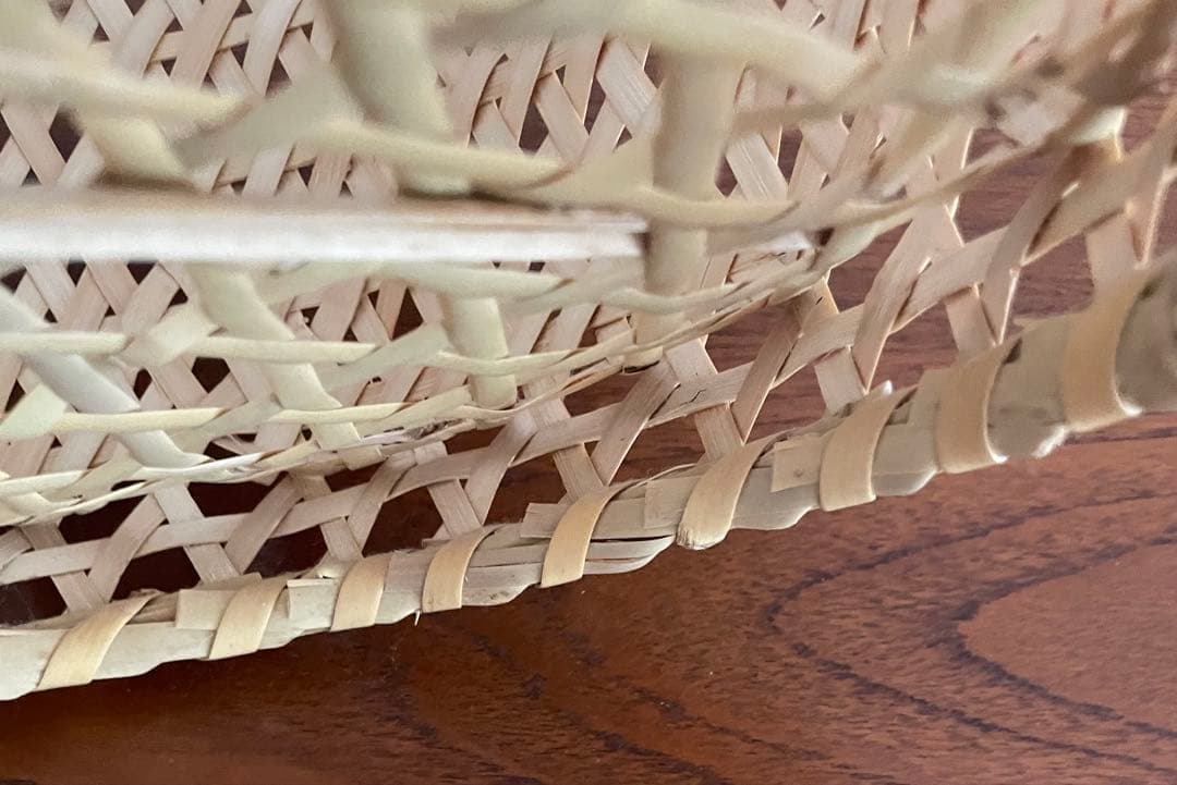 長野戸隠　根曲竹　茶碗かご（特大）