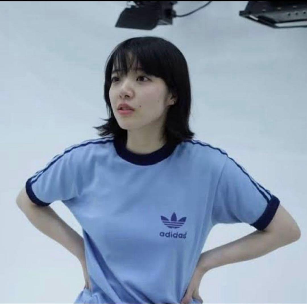 アディダス ブルー リンガーTシャツ ユニセックス あいみょん アヒョン