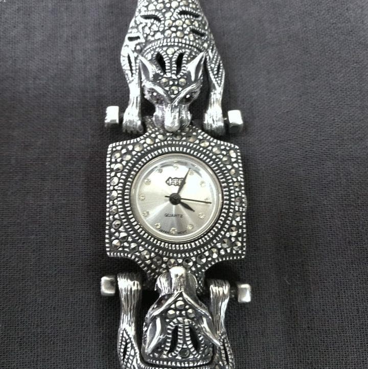 マーカサイトブレスウォッチＭＫ０７ヴィンテージ925　ルビーアイパンサー