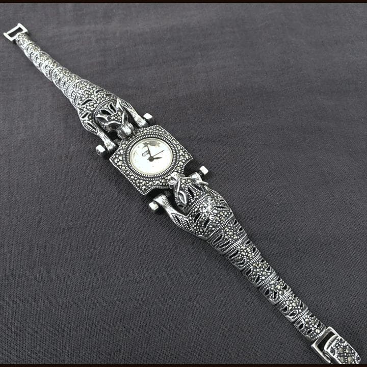 マーカサイトブレスウォッチＭＫ０７ヴィンテージ925　ルビーアイパンサー