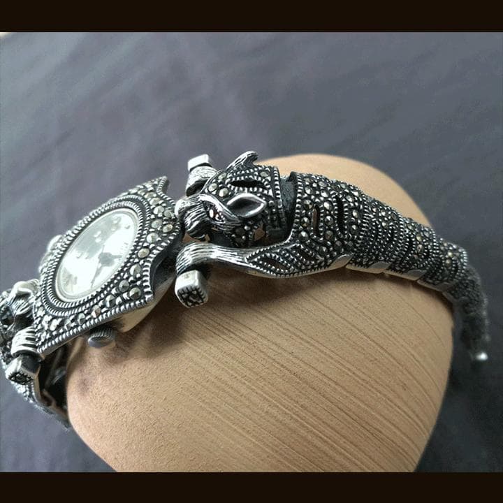 マーカサイトブレスウォッチＭＫ０７ヴィンテージ925　ルビーアイパンサー