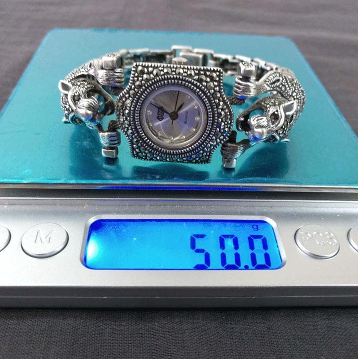 マーカサイトブレスウォッチＭＫ０７ヴィンテージ925　ルビーアイパンサー