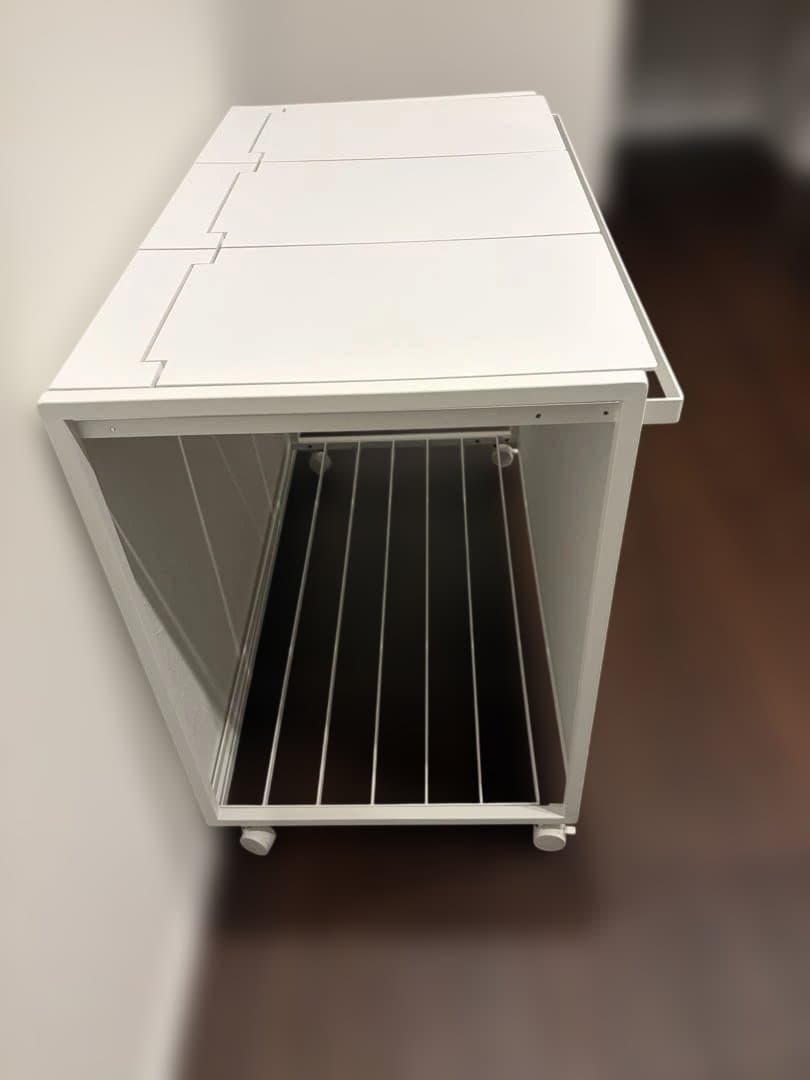 【完成品】【未使用】山崎実業(tower) 蓋付き 目隠し 3分別 ダストワゴン