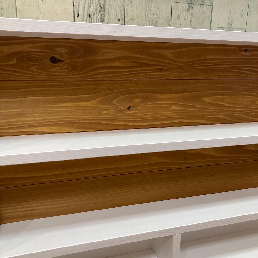 調味料ラック シェルフ 飾り棚 幅74cm パイン集成材