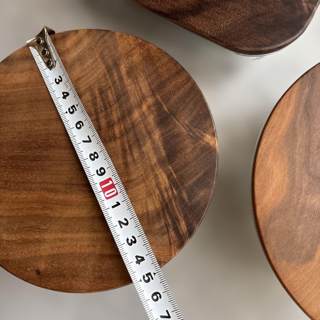 a.depeche アデペシュ ヌーン ガラス×ウォルナット 保存容器 3個