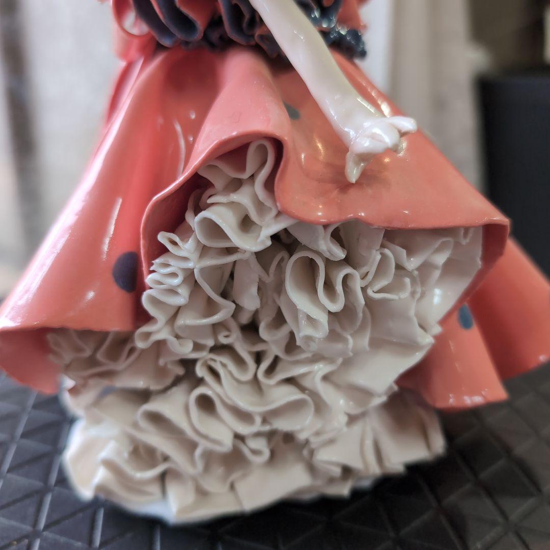一点物 陶器製人形 陶器人形 ロマンドール ハンドメイド 置物 西洋人形