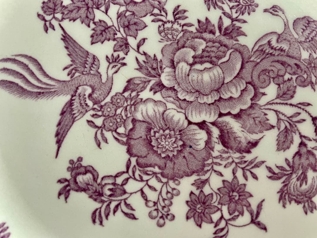 キ*ル様 ②廃番！Burleighバーレイ Plum Asiatic 花鳥柄 プ