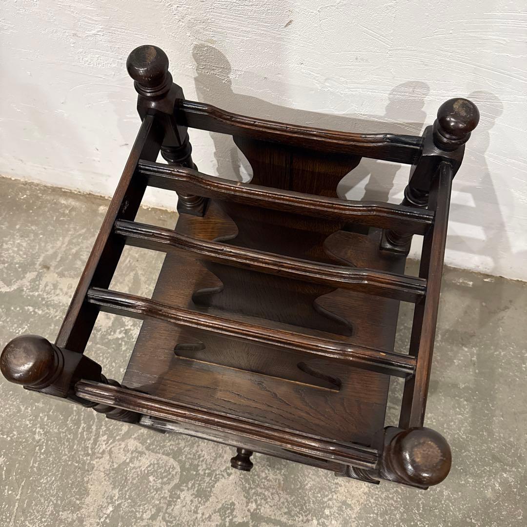 年末年始saleヴィンテージ　マガジンラック　引き出し付き　2