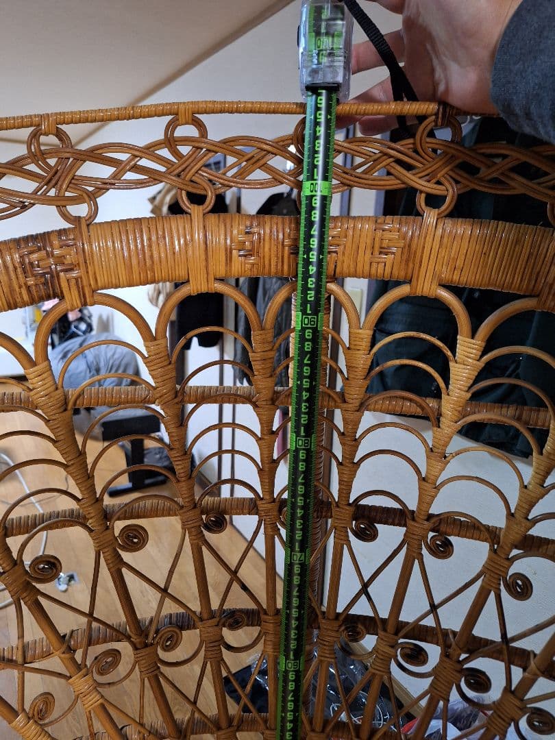 ジュジュ　ピーコックチェア　エマニエルチェア　藤家具　ラタン　送料込み