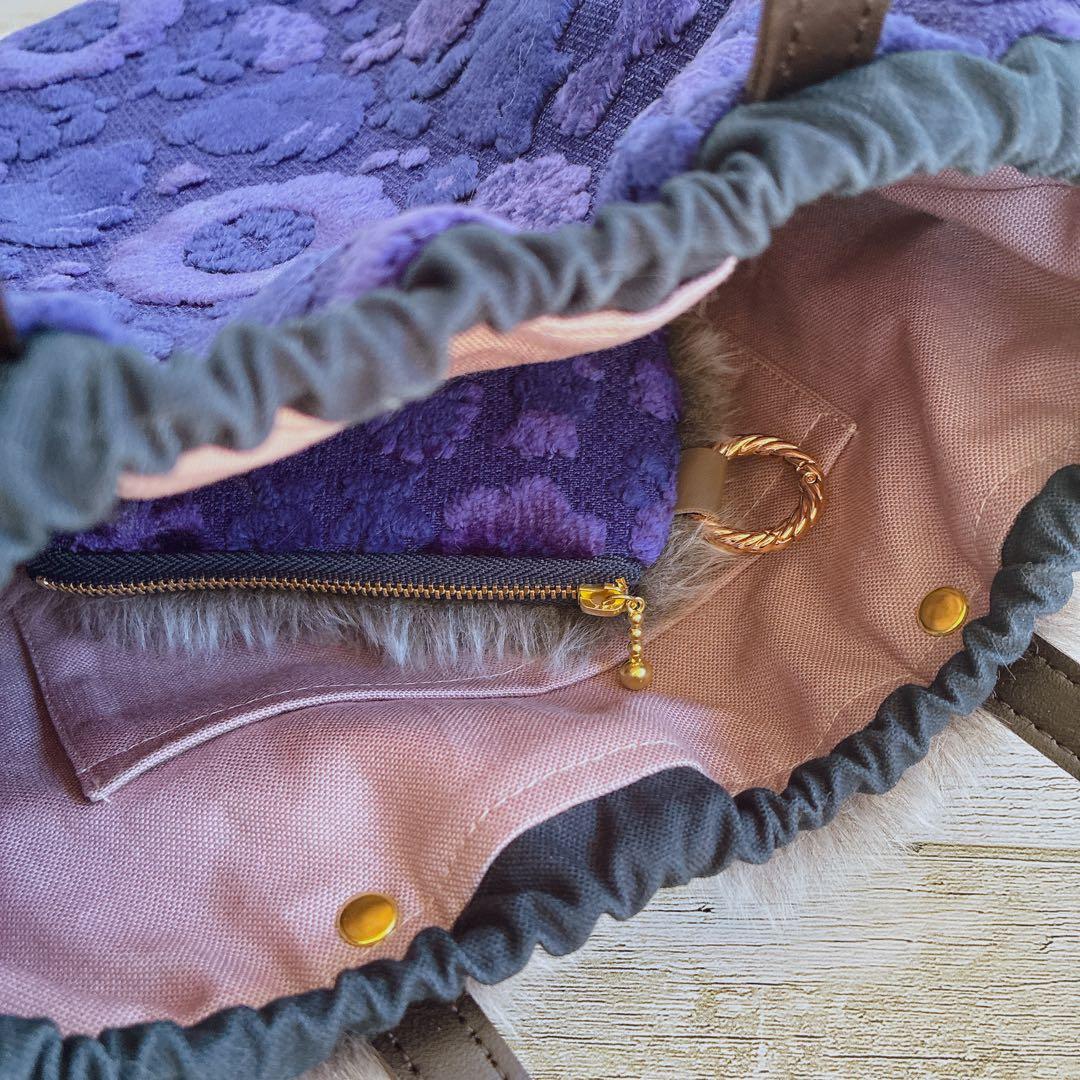 001 ジョリーフルール もふもふノスタルジア 巾着トートバッグ＆ポーチ