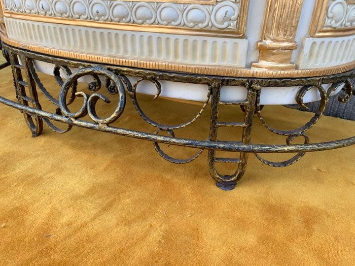 希少　イタリア　ロココ調　レジカウンター　飾り棚　テーブル　カウンターバー　店舗