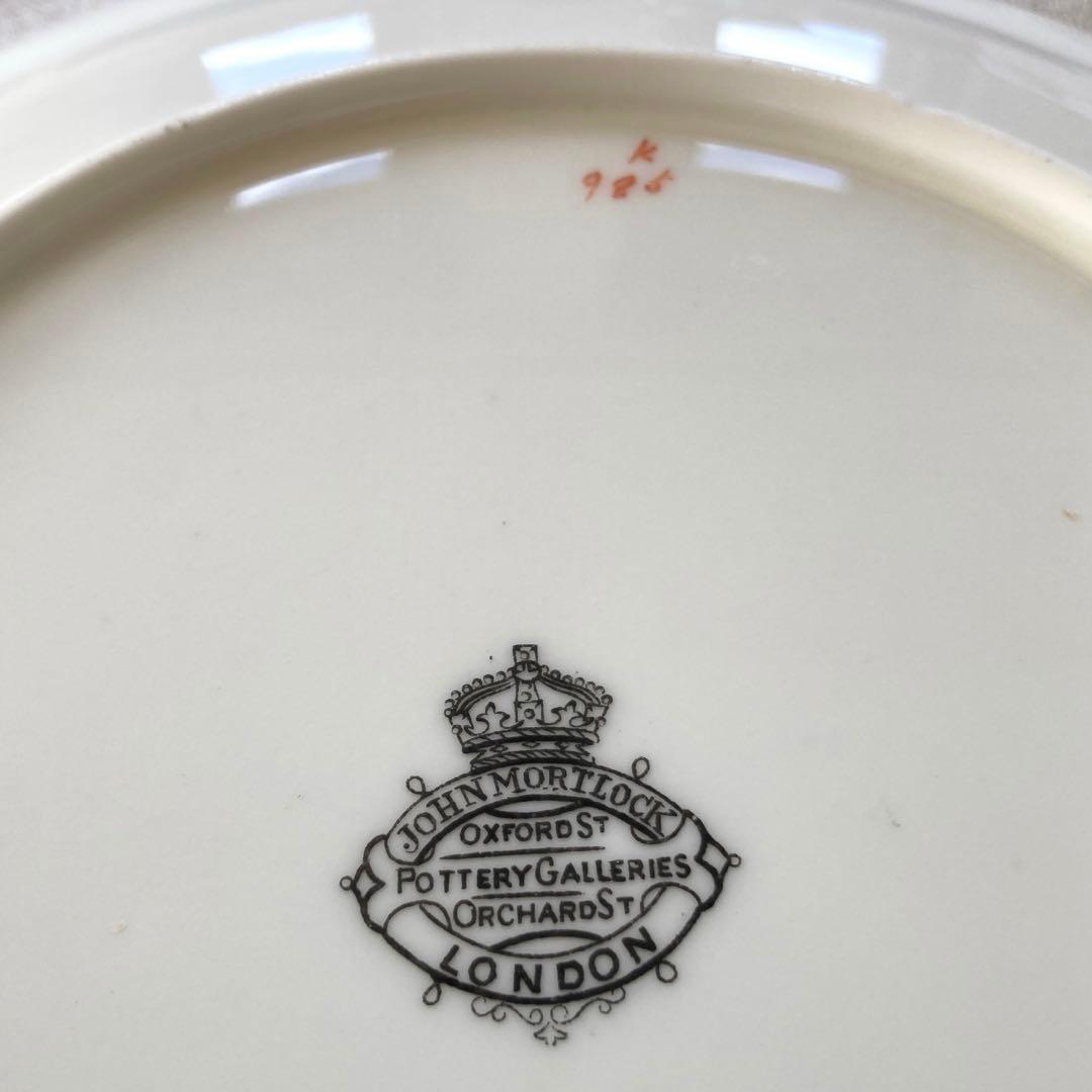 英国 John Mortlock 金彩 鳥文様 キャビネットプレート - メルカリ